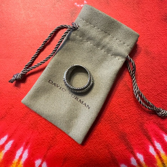 David Yurman Silver Cable Ring - Picture 3 of 7